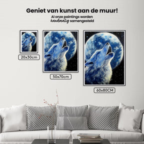 Diamond Painting Wolf en maan - SEOS Shop ®