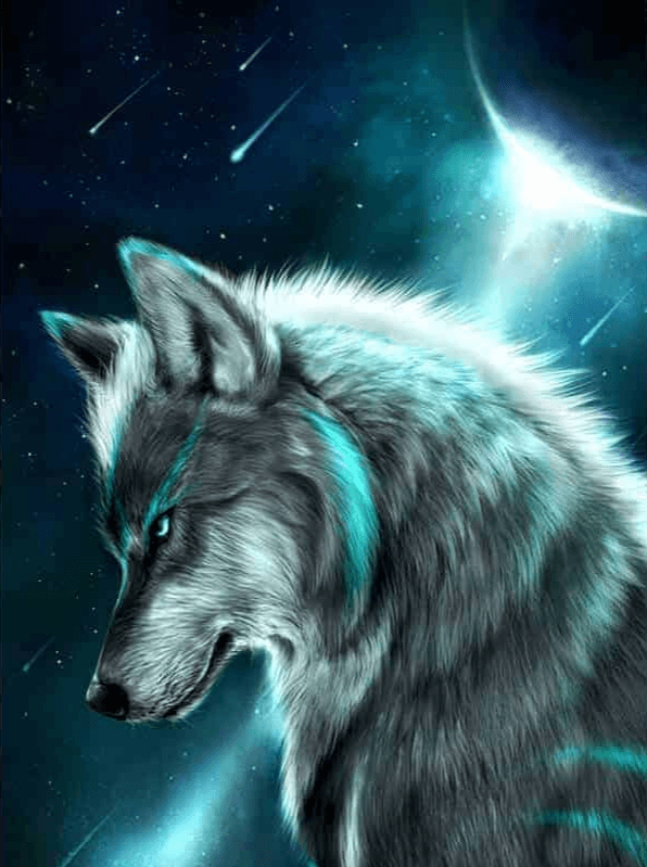 Diamond Painting Wolf in maanlicht – SEOS Shop ®