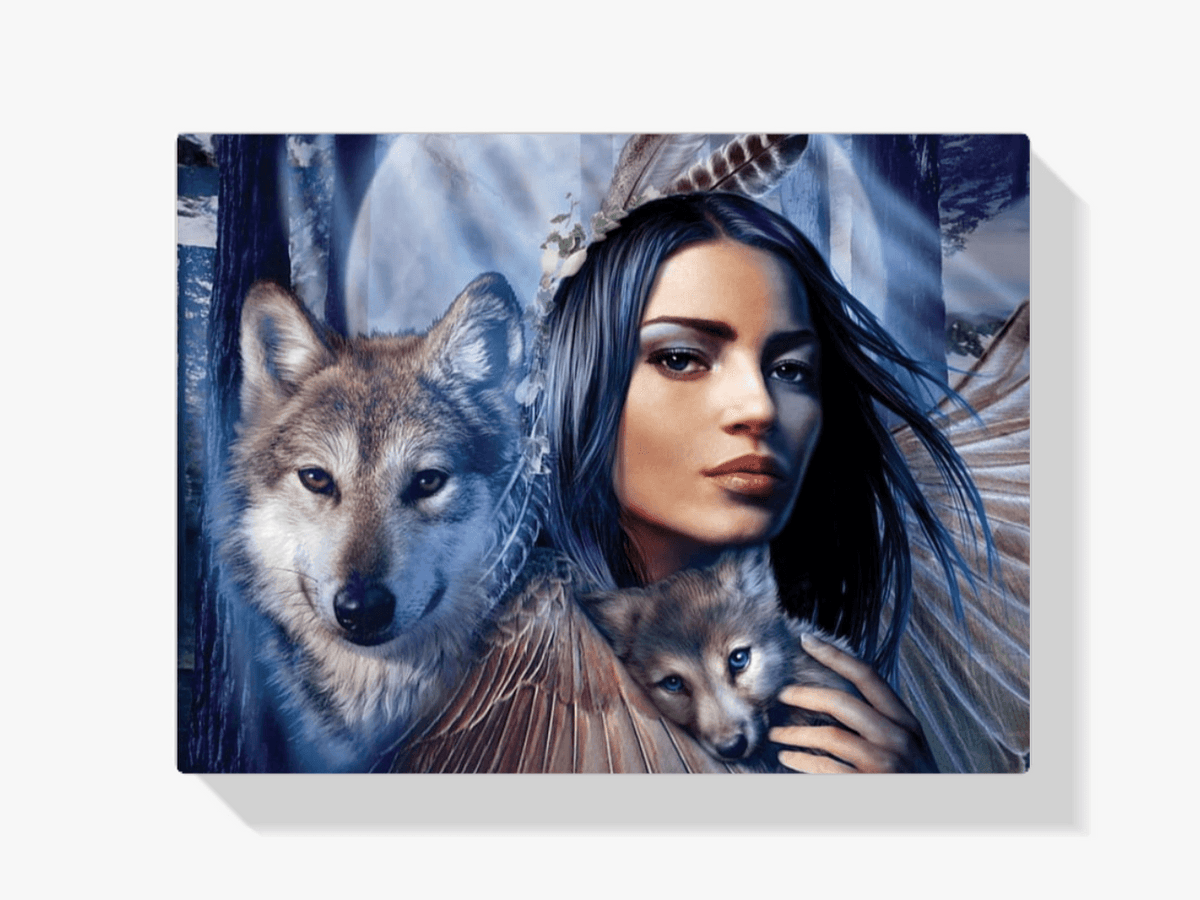 Diamond Painting Wolven Welpje - SEOS Shop®