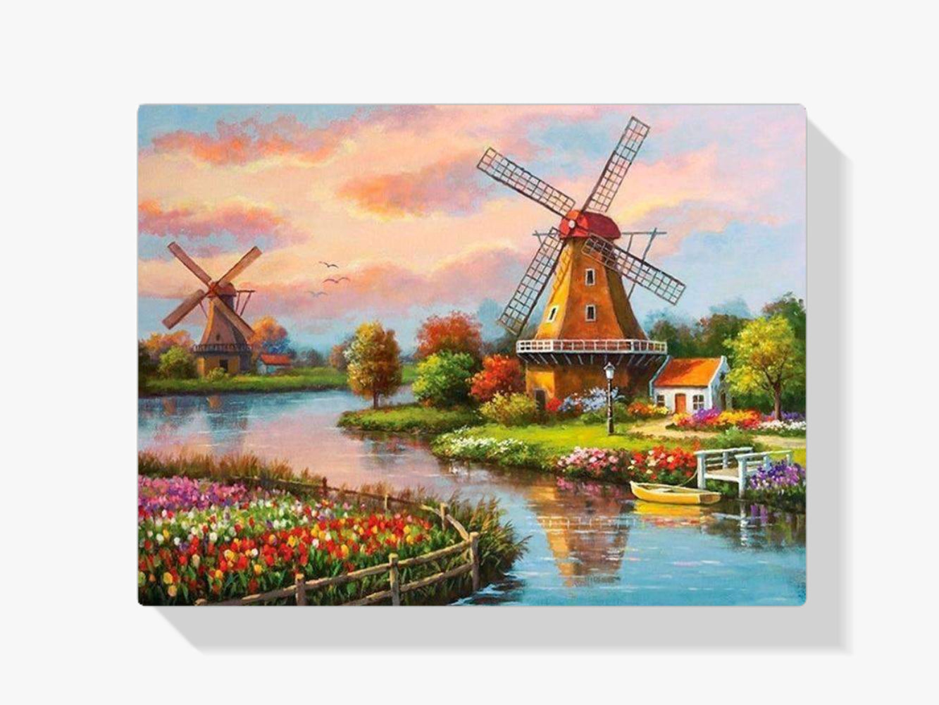 Diamond Painting Zaanse schans met molen – SEOS Shop ®