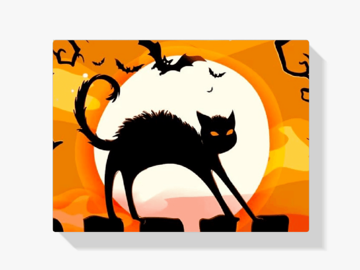 Diamond Painting Zwarte Kat In De Nacht - SEOS Shop ®