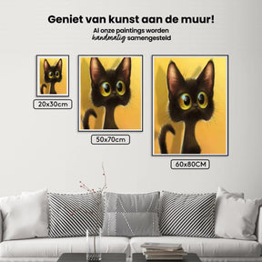 Diamond painting Kitten met grote ogen - SEOS Shop ®