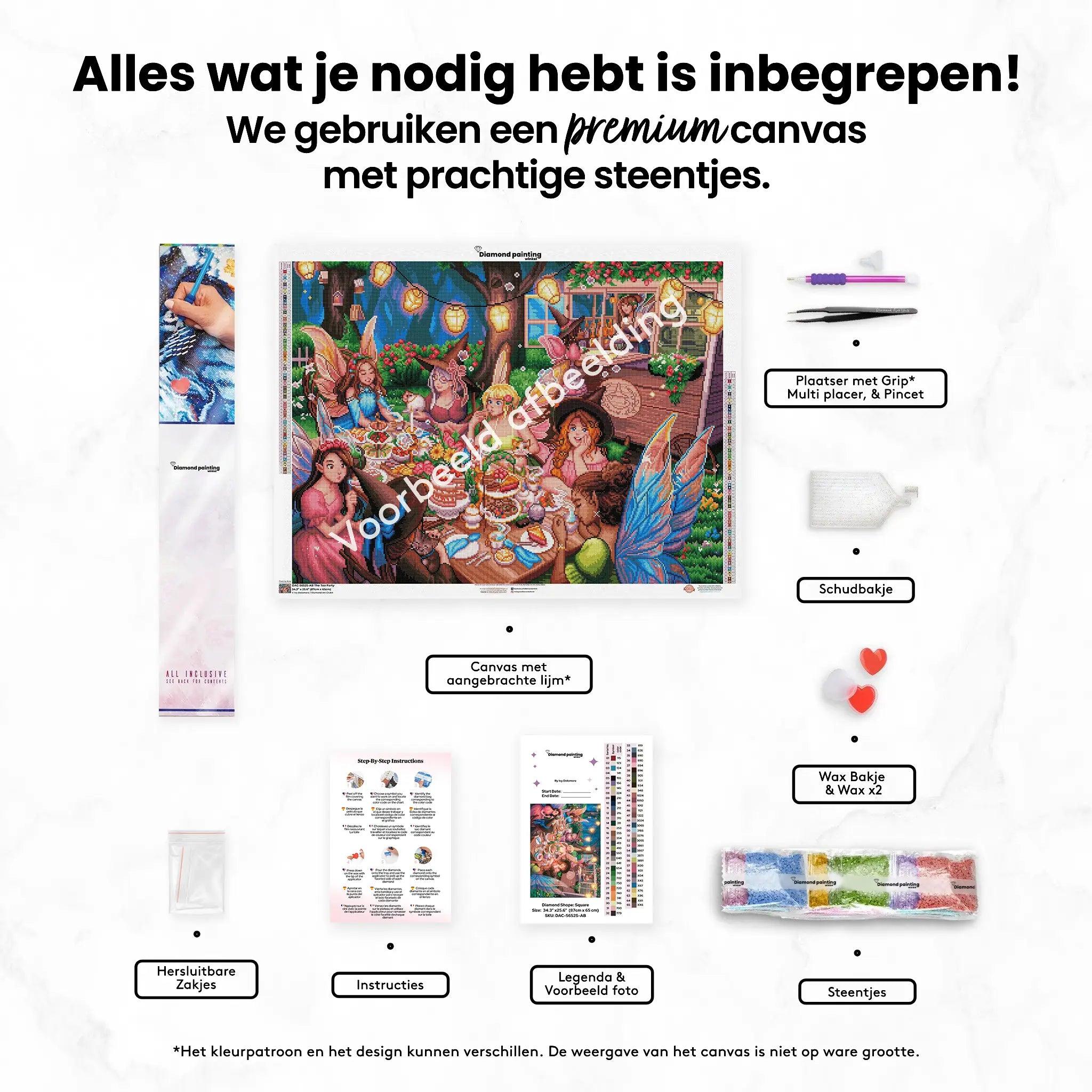 Diamond Painting Wees gek wees eerlijk wees aardig – SEOS Shop ®