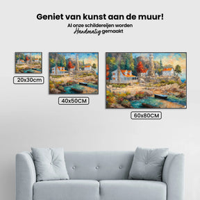 Diamond Painting -  Huis aan een oever - SEOS Shop ®