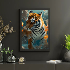 Diamond Painting -  Tijger en Goudvis - SEOS Shop ®