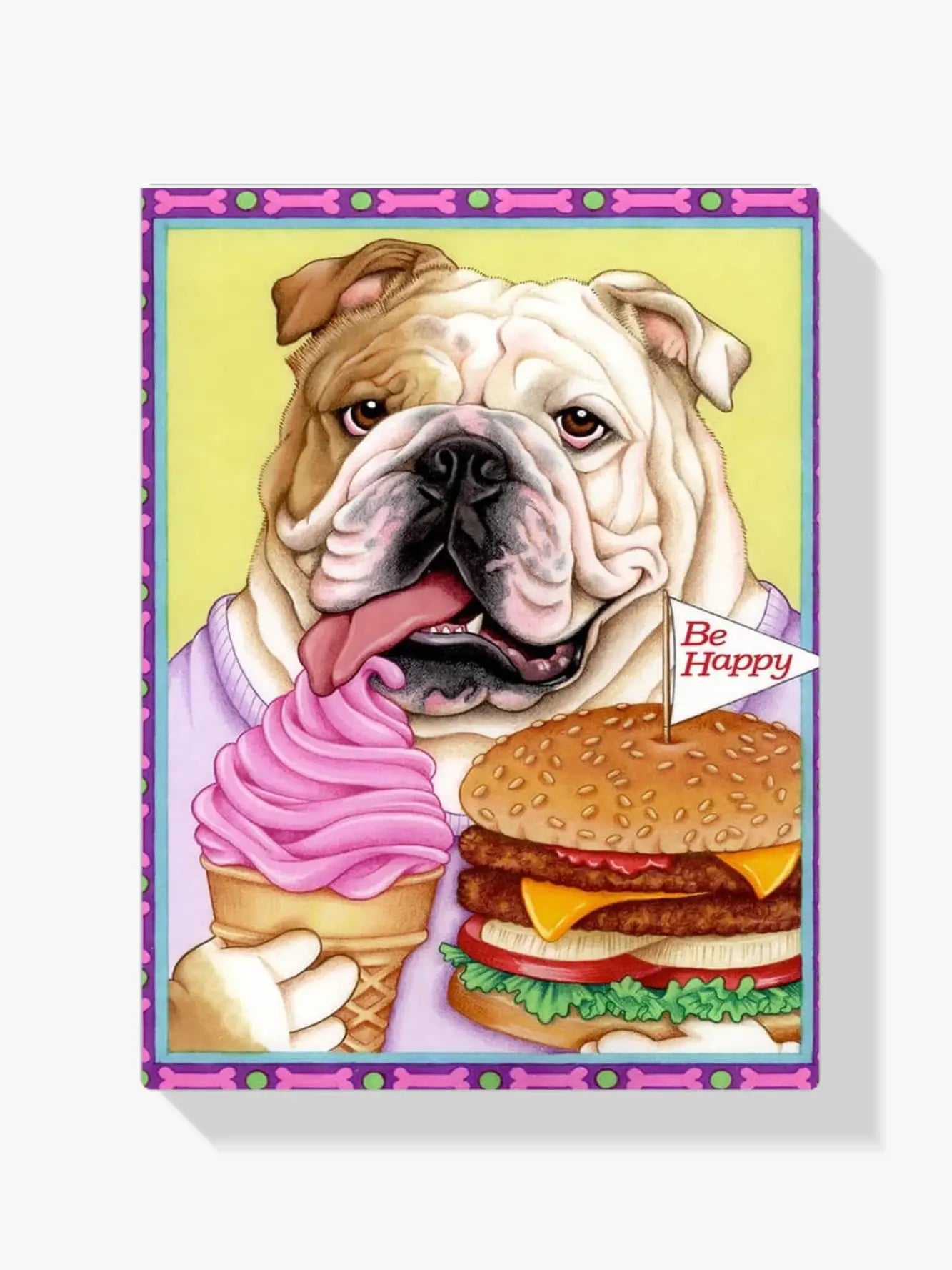 Diamond Painting - Bulldog Hamburger