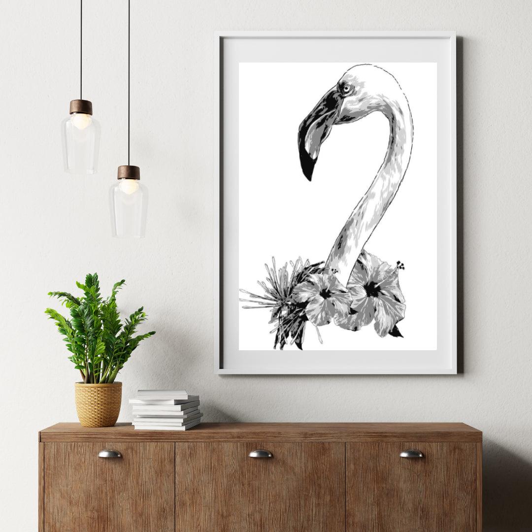 Diamond Painting - Flamingo hoofd - SEOS®