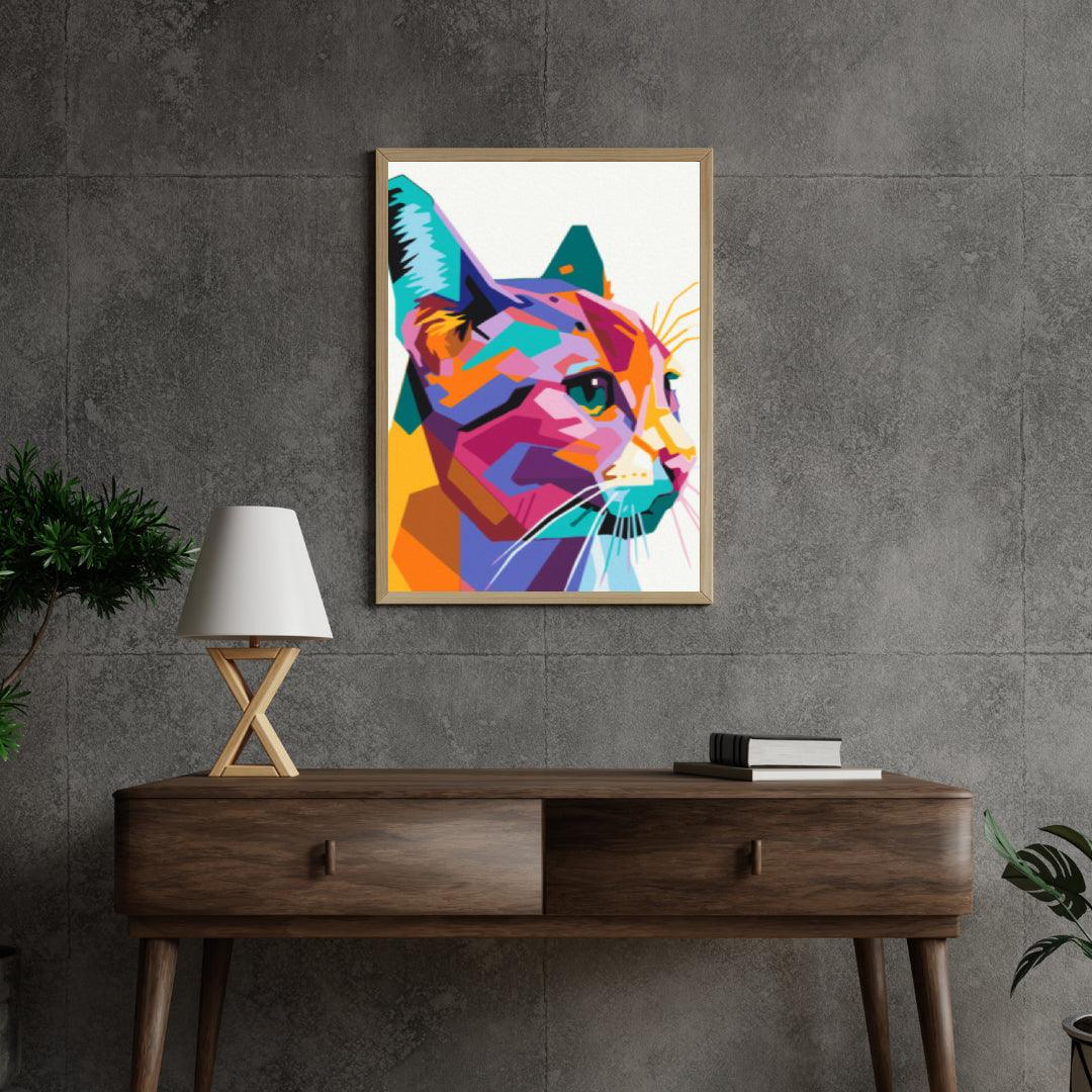 Diamond Painting - Geometrische kat - SEOS®