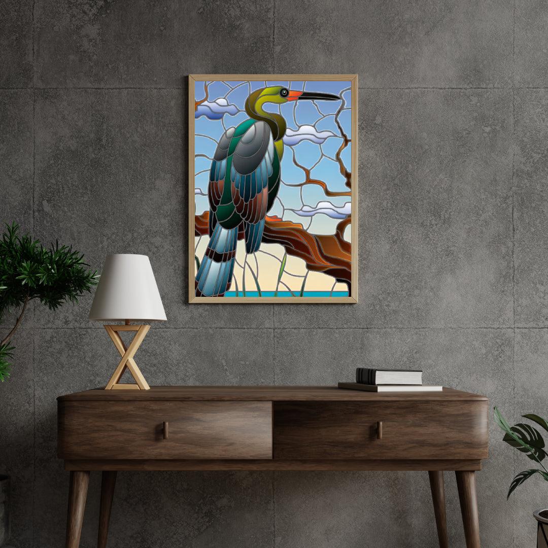 Diamond Painting - Grijze Reiger - SEOS®