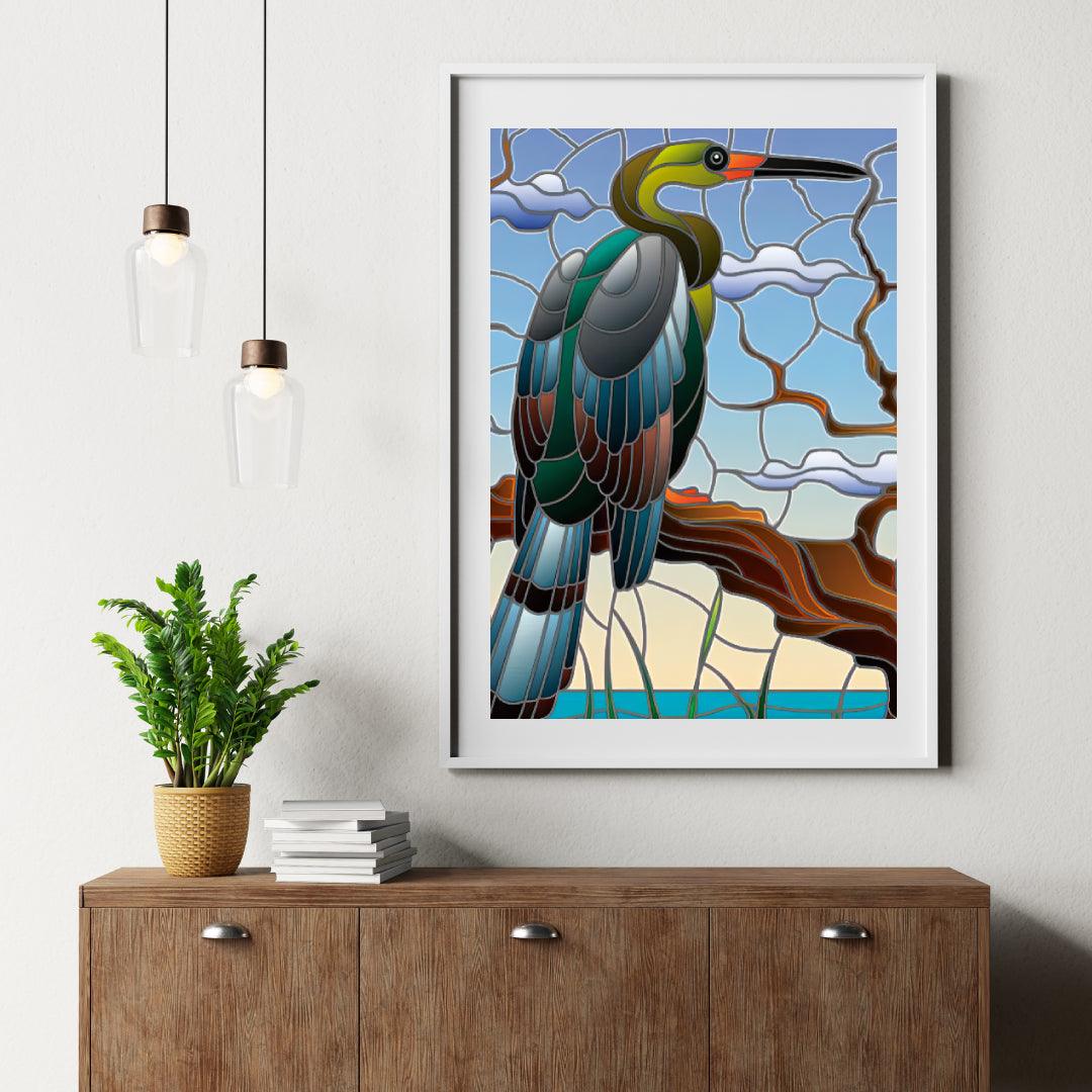 Diamond Painting - Grijze Reiger - SEOS®