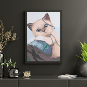 Diamond Painting - Kitten met een bal - SEOS®