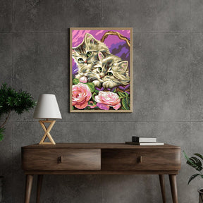 Diamond Painting - Kittens in de mand - SEOS®