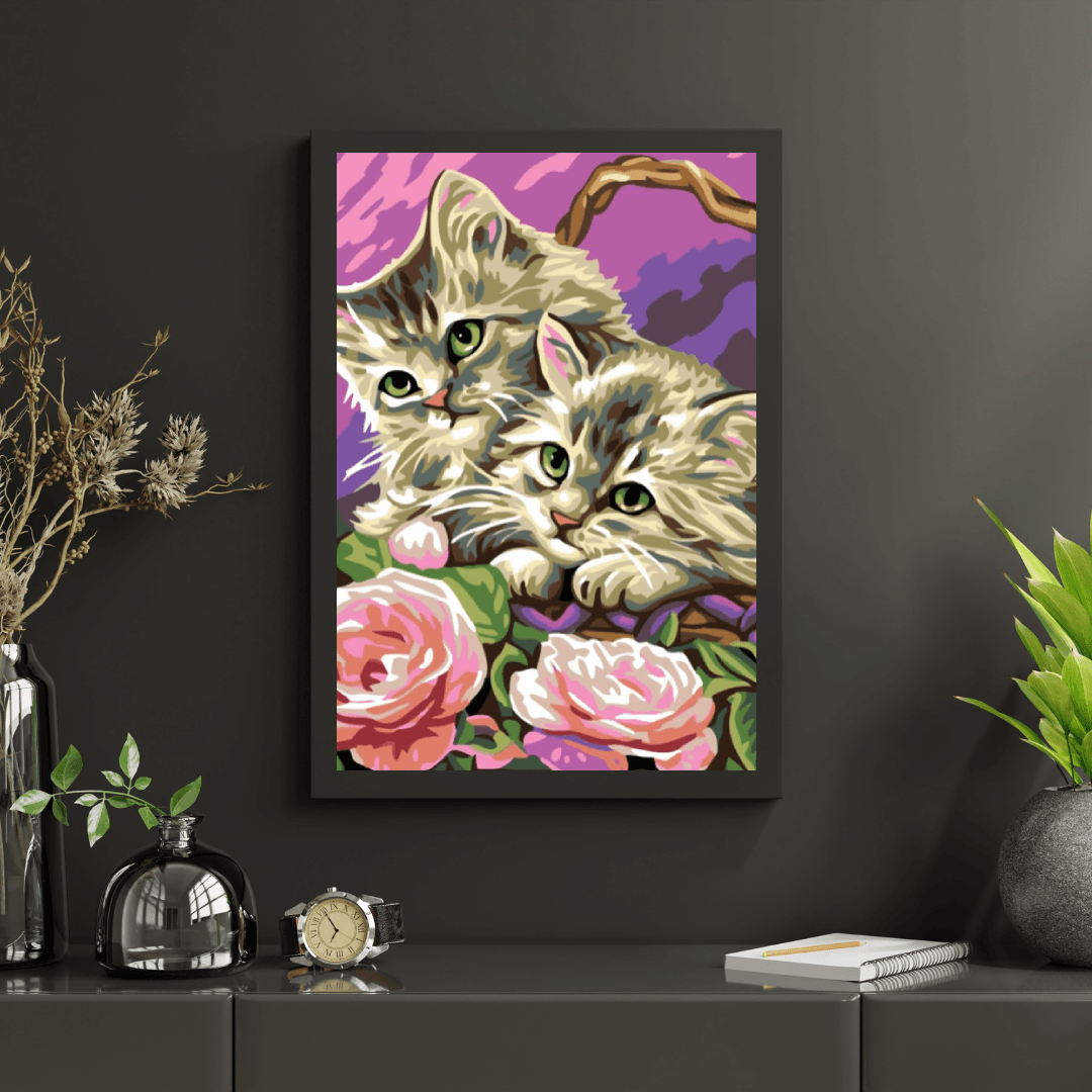 Diamond Painting - Kittens in de mand - SEOS®