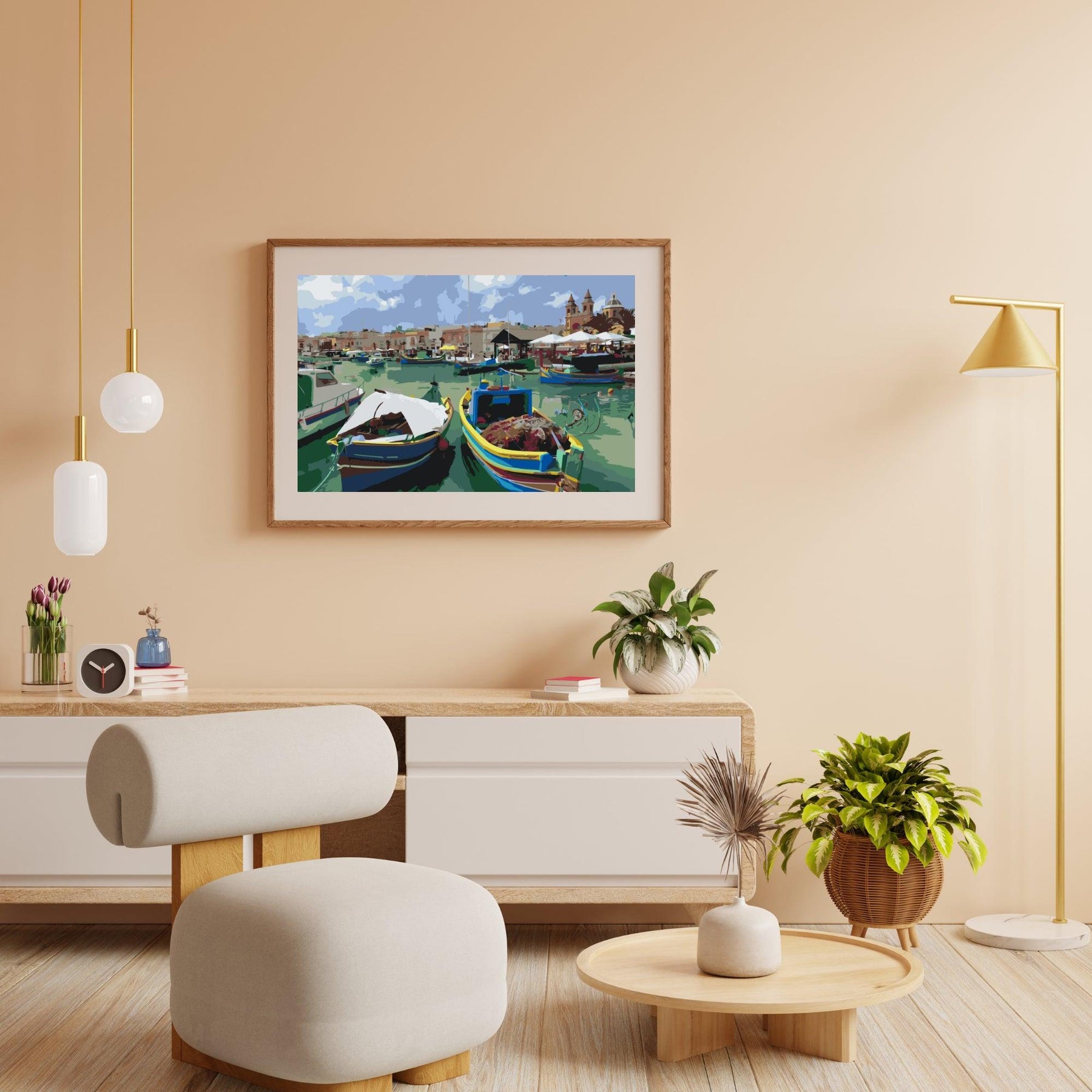 Diamond Painting - Kleurrijke vissersboten - SEOS Shop ®