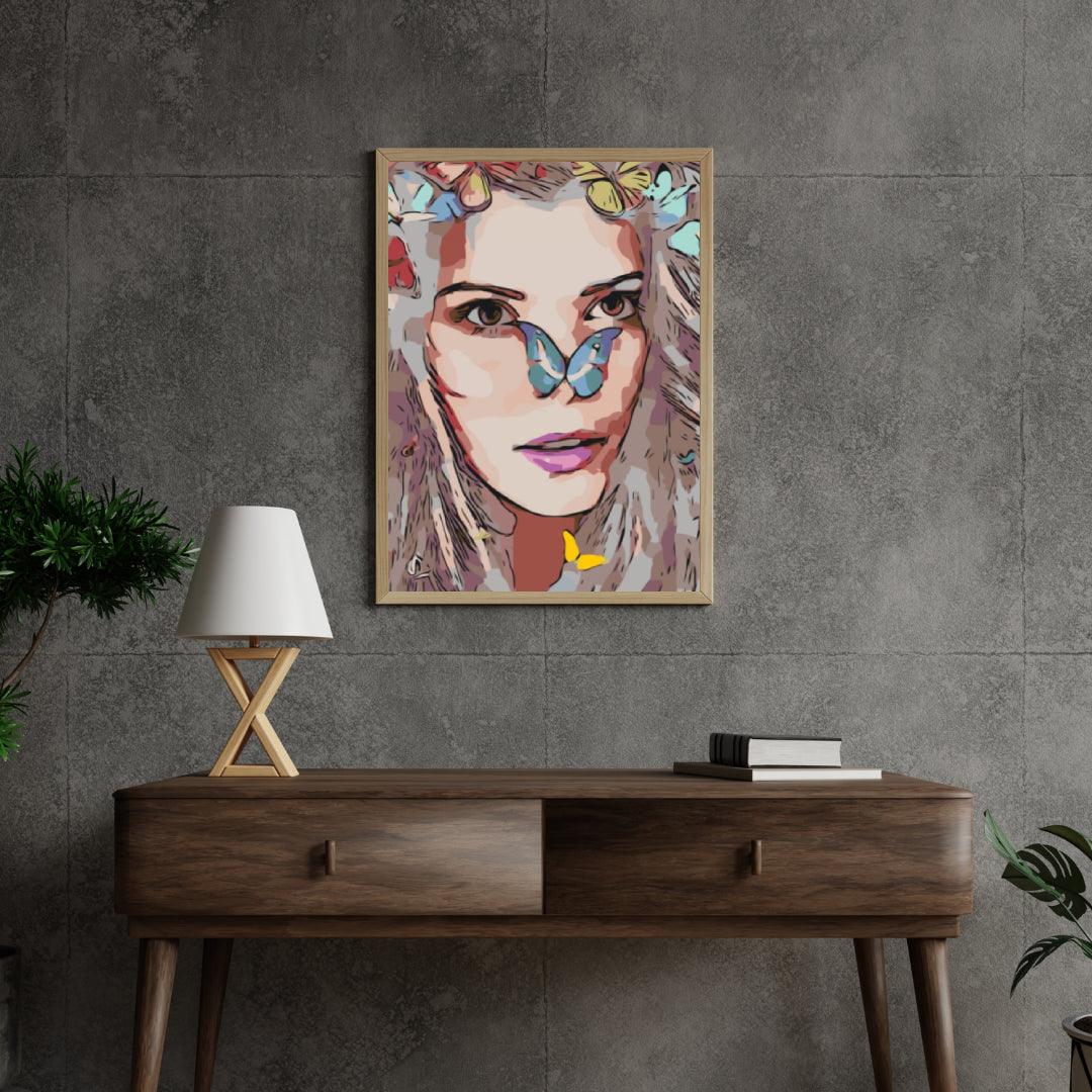 Diamond Painting - Meisje met vlinders - SEOS Shop ®