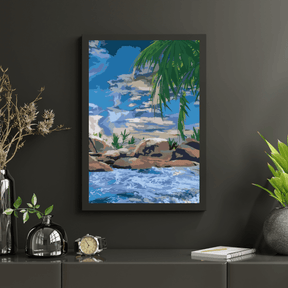 Diamond Painting - Oceaan en palmboom - SEOS Shop ®