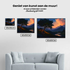 Diamond Painting -  Schemering huisje