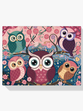 Diamond Painting -  Spring Owls Blossoms