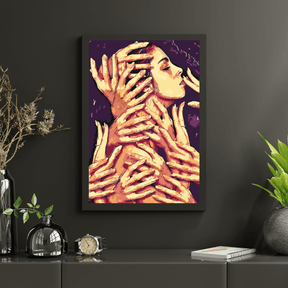 Diamond Painting - Vrouw in haar handpalmen - SEOS Shop ®