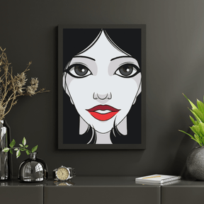 Diamond Painting - Vrouw met rode lippen - SEOS Shop ®