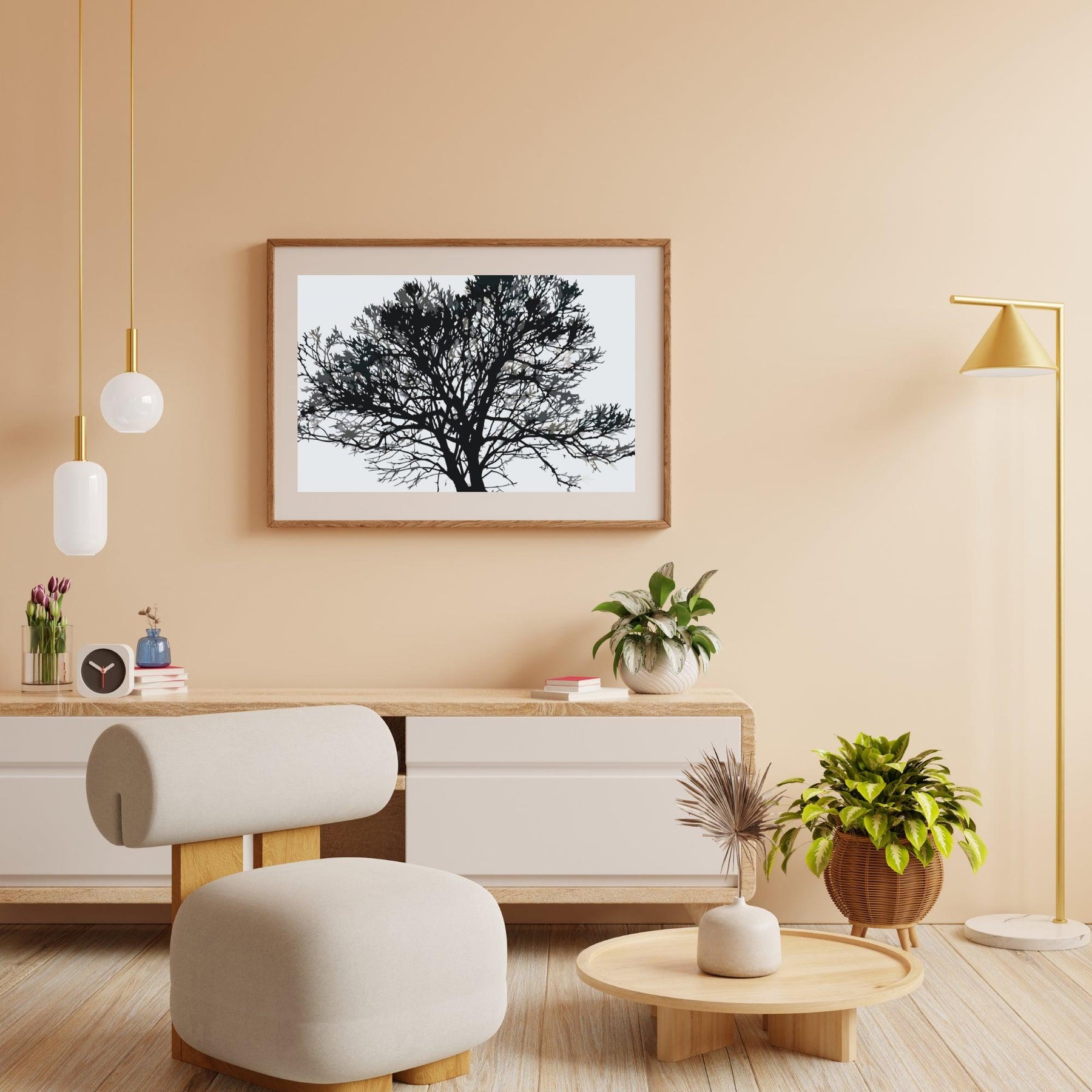 Diamond Painting - Zwart-witte boom - SEOS Shop ®