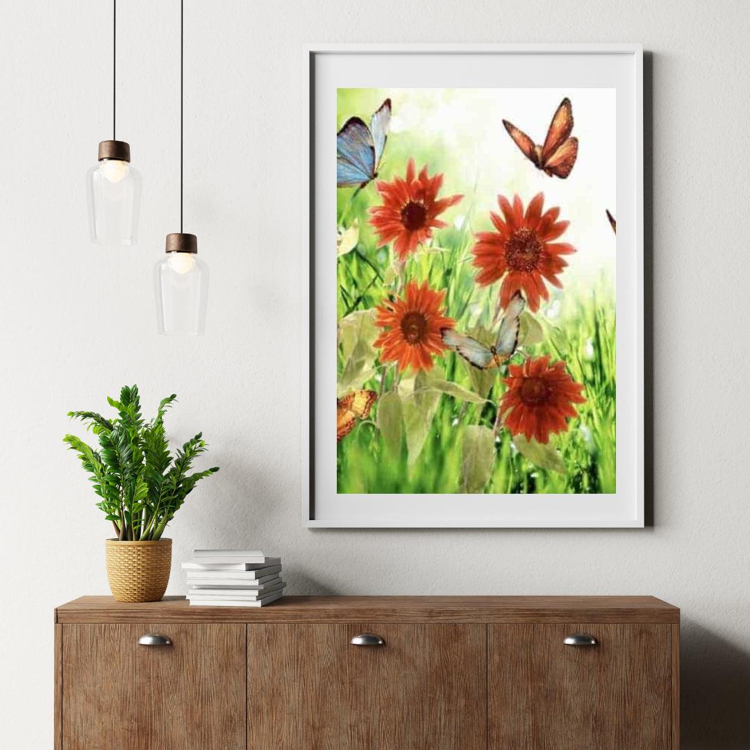 Diamond Painting Bloemen en Vlinders - SEOS Shop ®