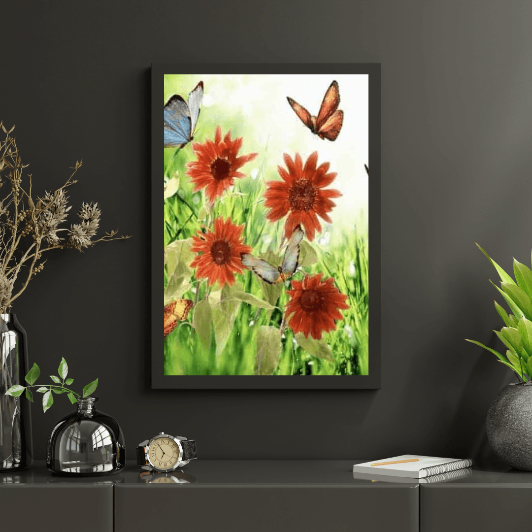 Diamond Painting Bloemen en Vlinders - SEOS Shop ®