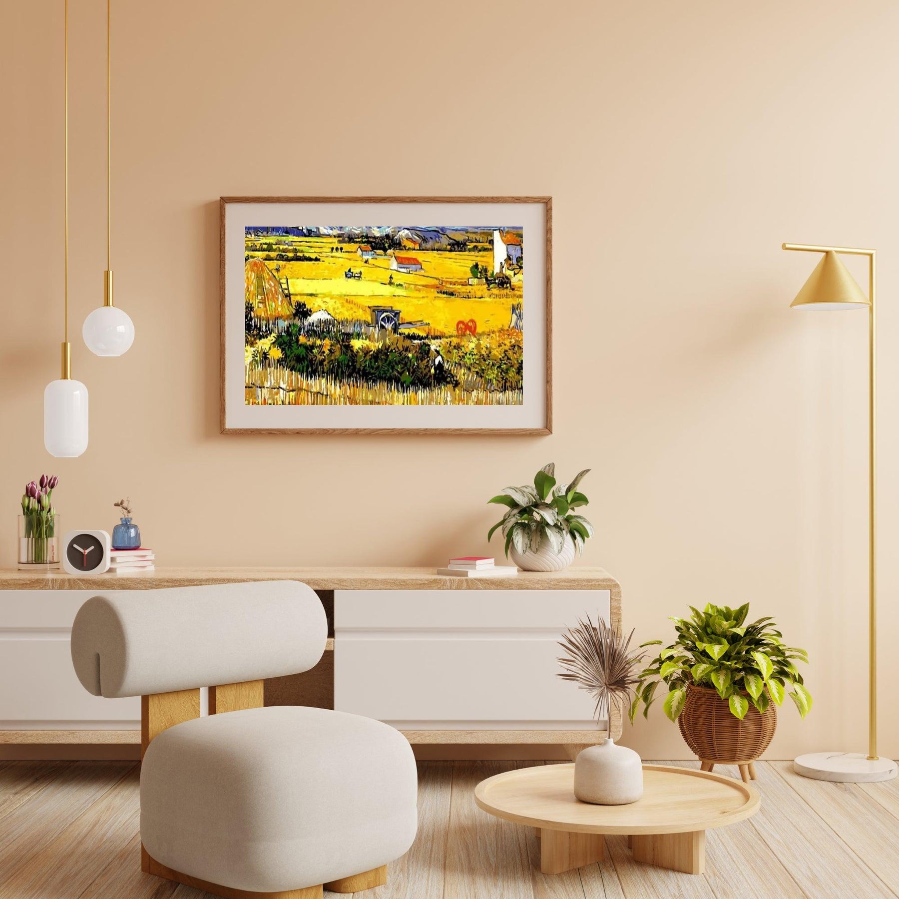 Diamond Painting Boeren landschap Van Gogh - SEOS Shop ®