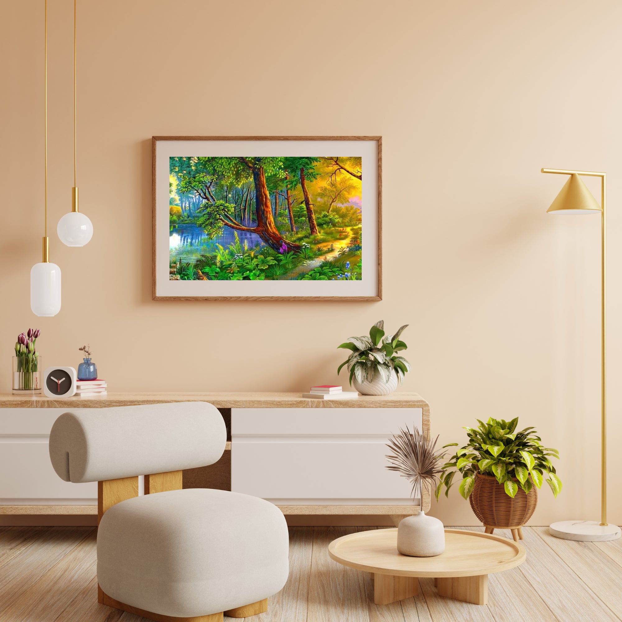 Diamond Painting Boom aan het water – SEOS Shop ®