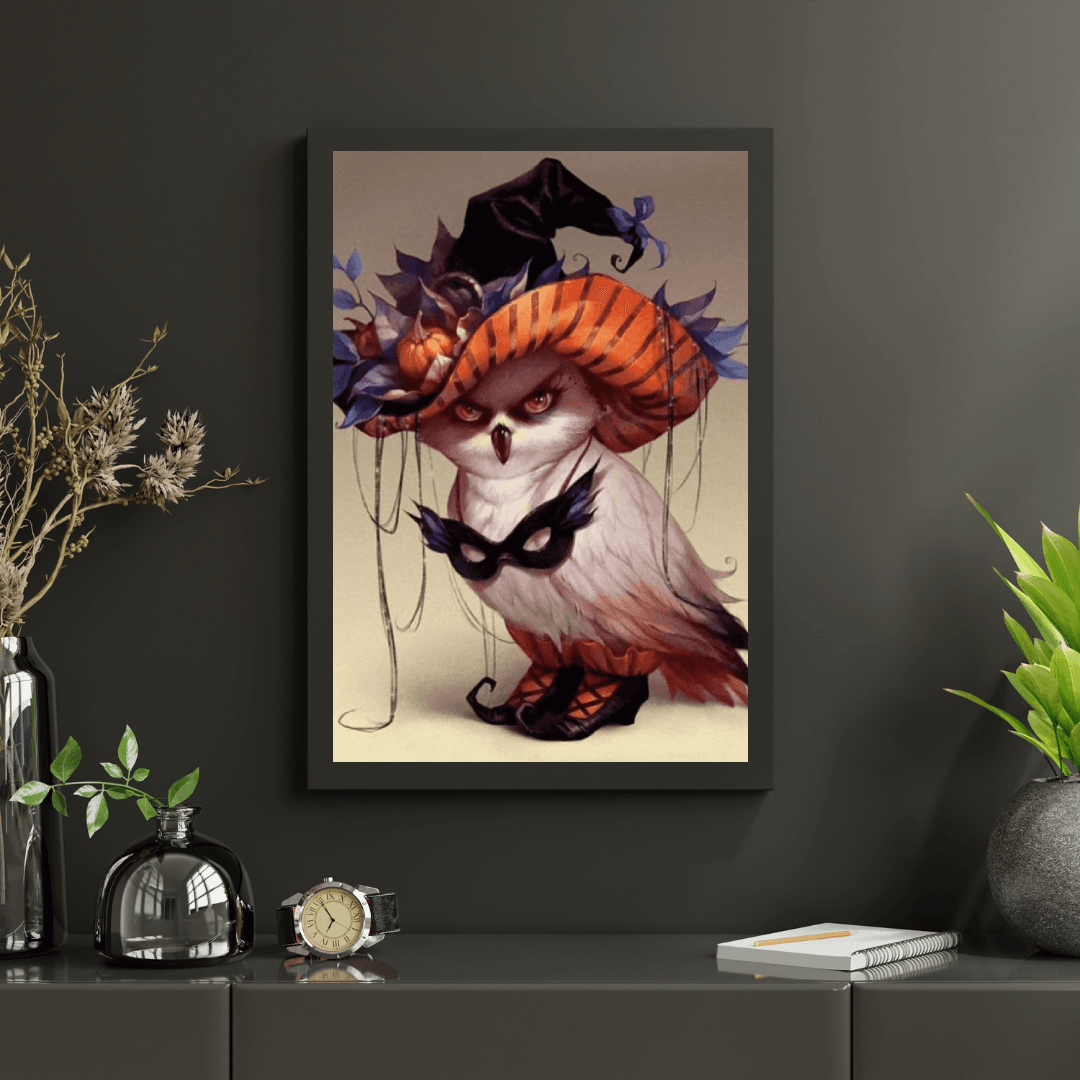 Diamond Painting Boze Uil Met Halloween - SEOS Shop ®