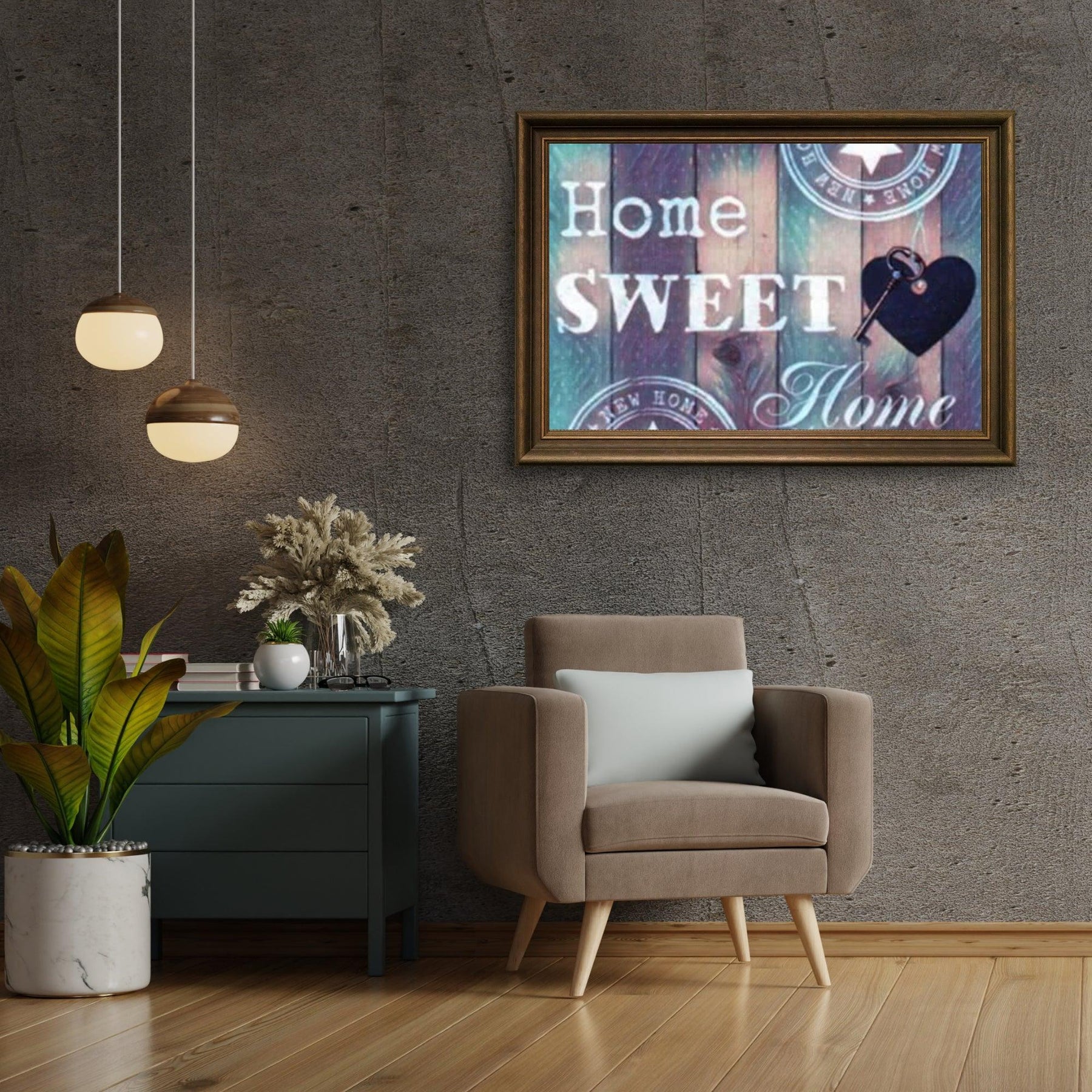 Diamond Painting Home Sweet Home blauw paars – SEOS Shop ®