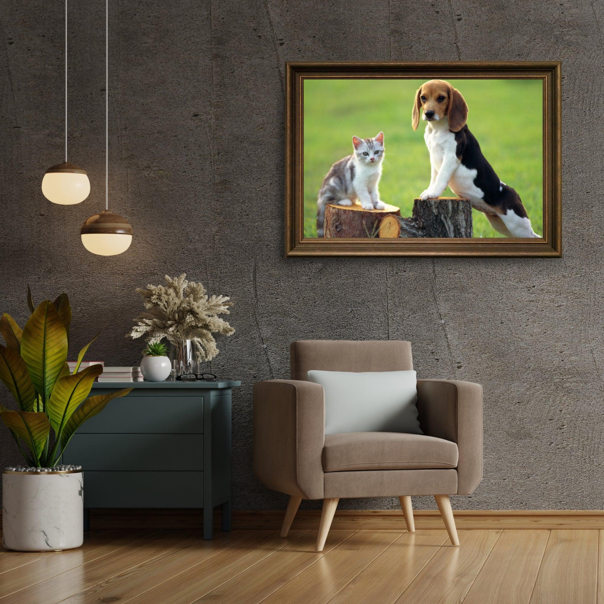 Diamond Painting Hond Met Kat - SEOS Shop ®