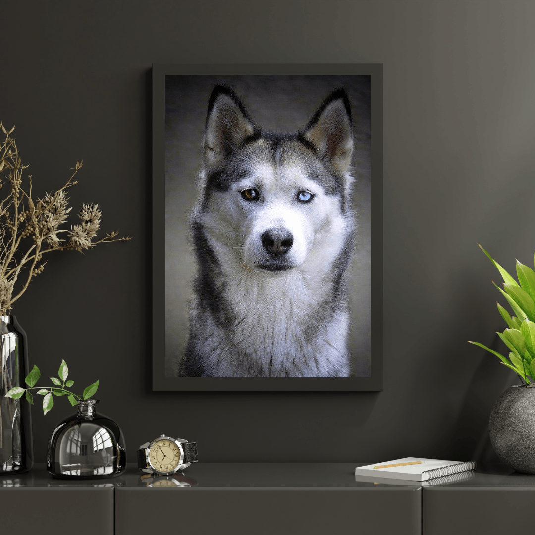 Diamond Painting Husky met puppy ogen - SEOS Shop ®