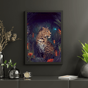 Diamond Painting Jachtluipaard met vlinder - SEOS Shop ®