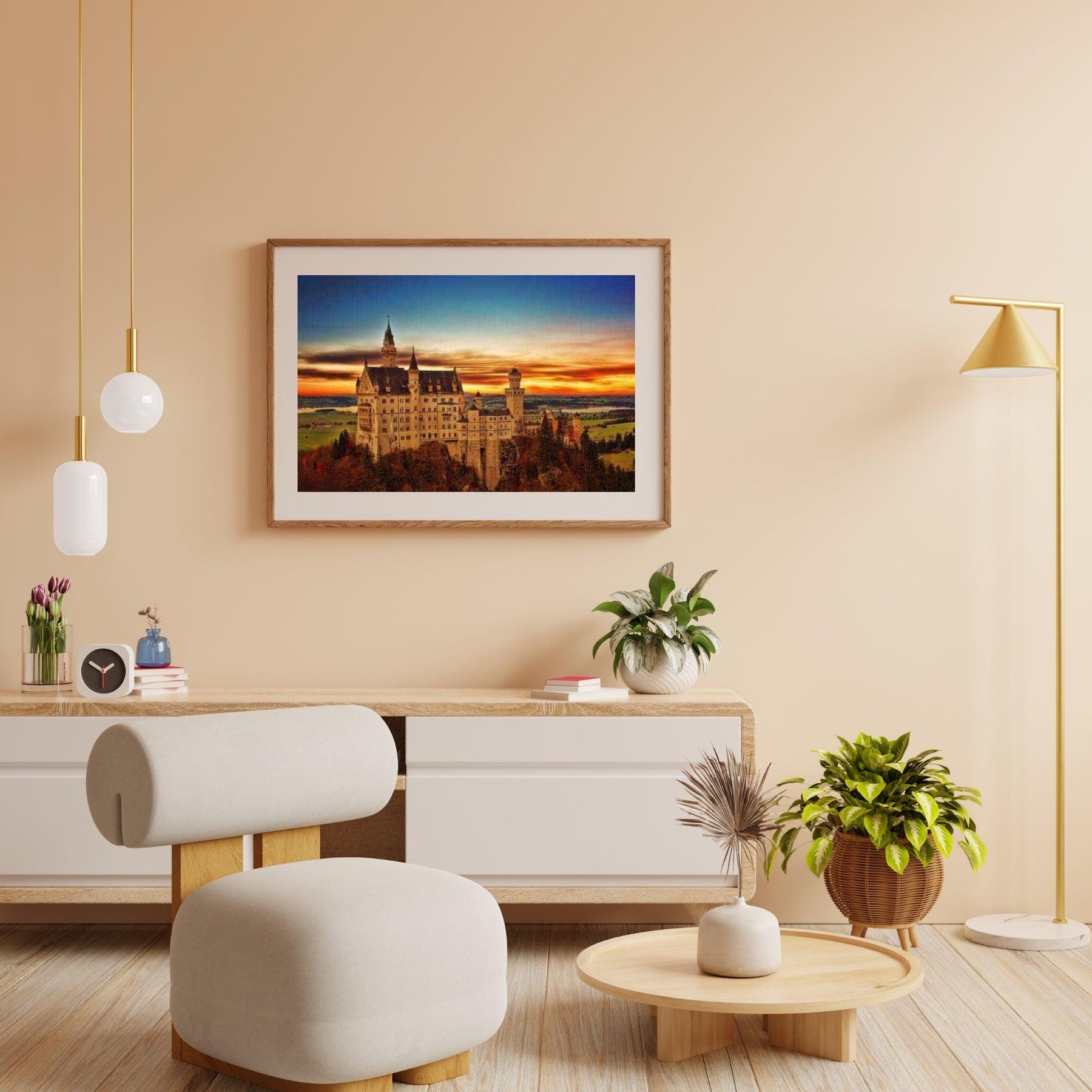 Diamond Painting Kasteel met zonsondergang – SEOS Shop ®