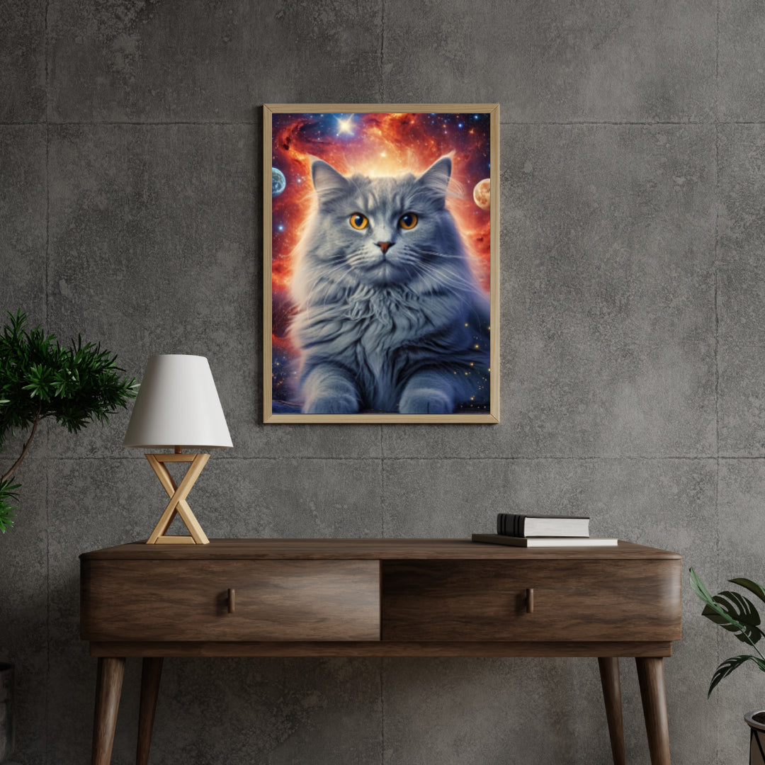 Diamond Painting Kat in de ruimte - SEOS Shop ®