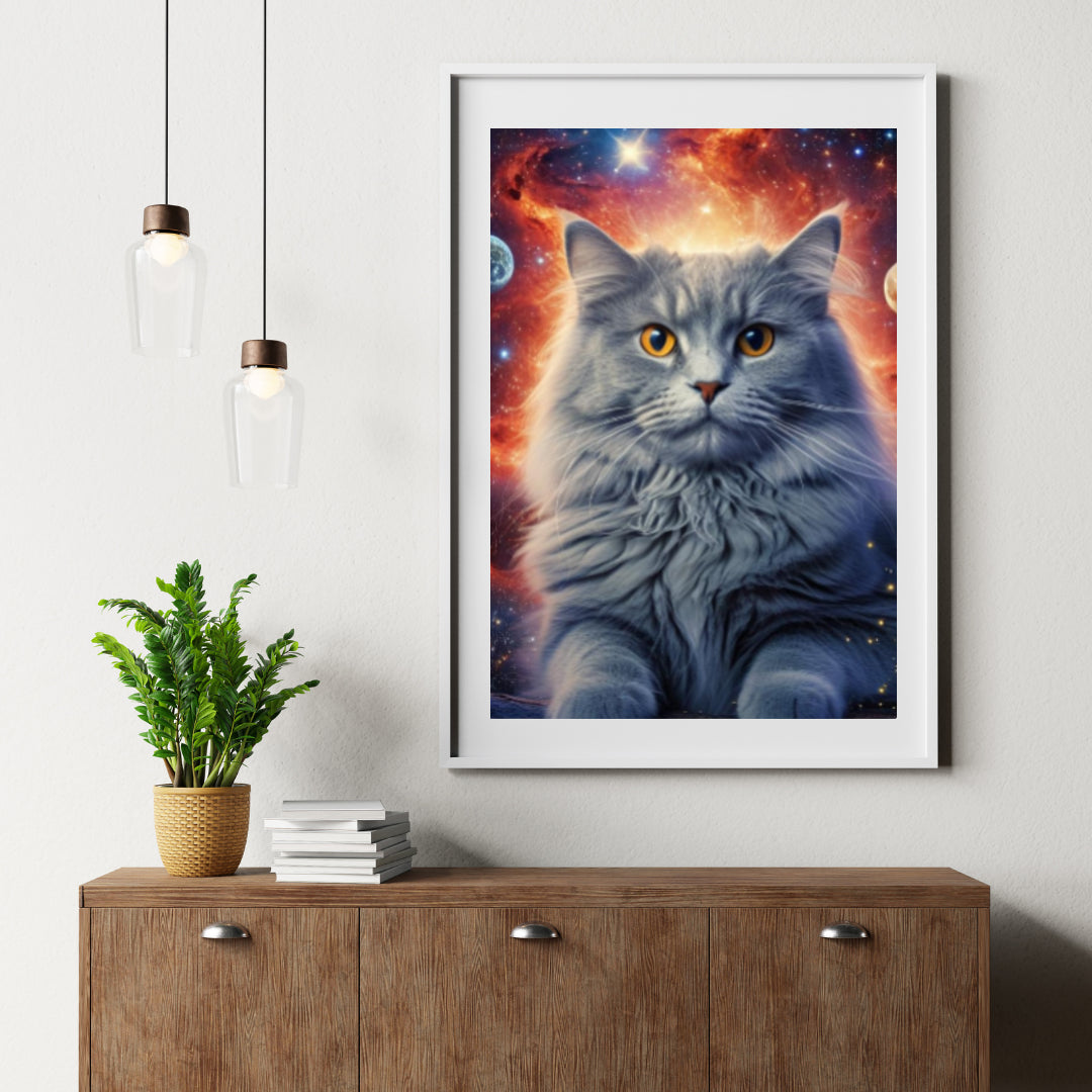 Diamond Painting Kat in de ruimte - SEOS Shop ®