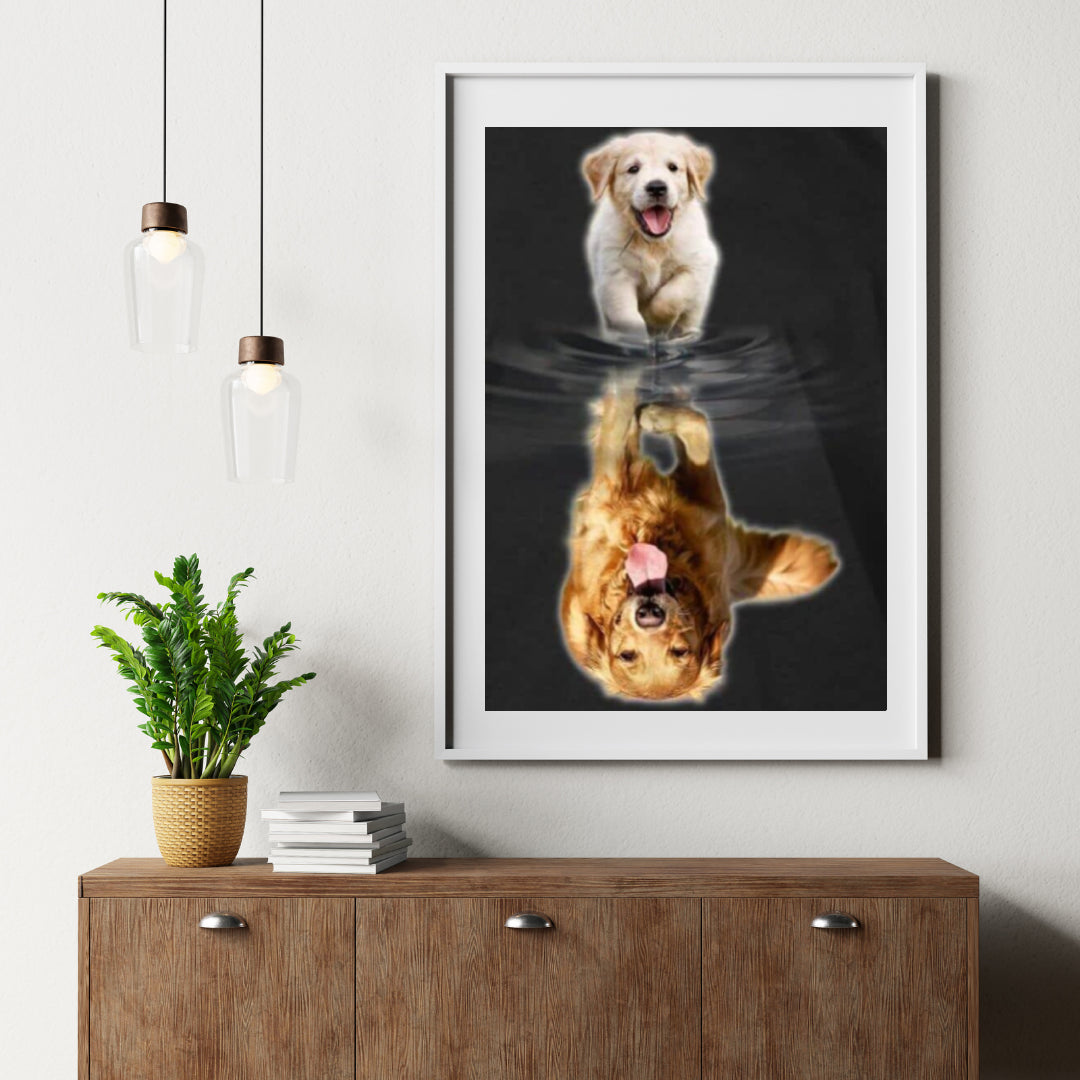 Diamond Painting Labrador Pup naar Volwassen - SEOS Shop®