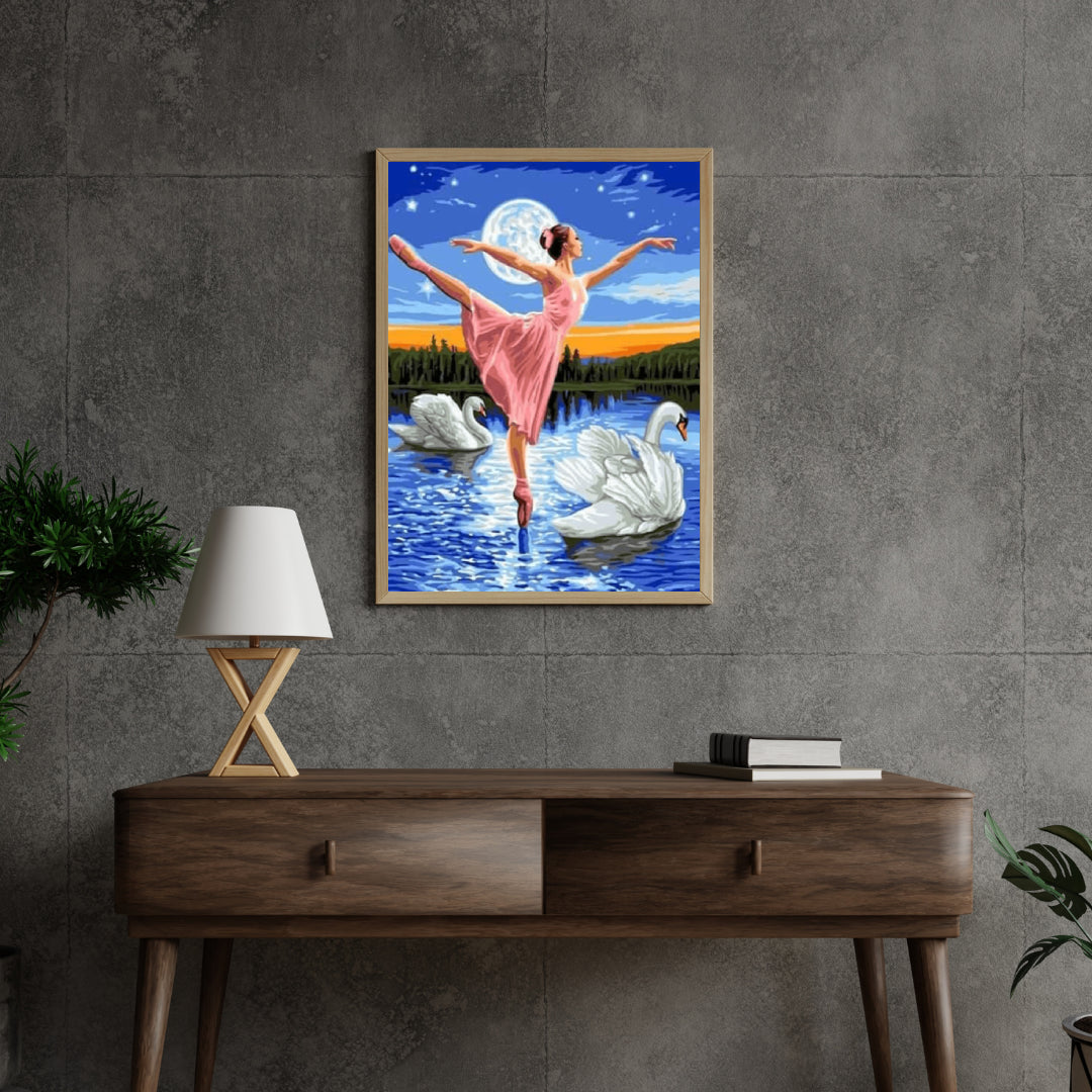 Diamond Painting Meisje danst op het water - SEOS Shop ®