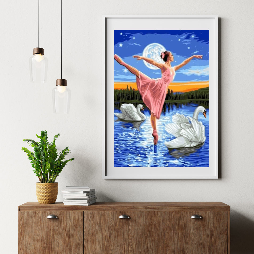 Diamond Painting Meisje danst op het water - SEOS Shop ®