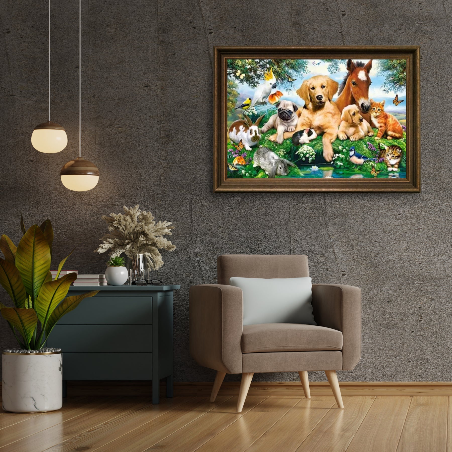 Diamond Painting Paard Hond Kat Parrot Vogels - SEOS Shop ®