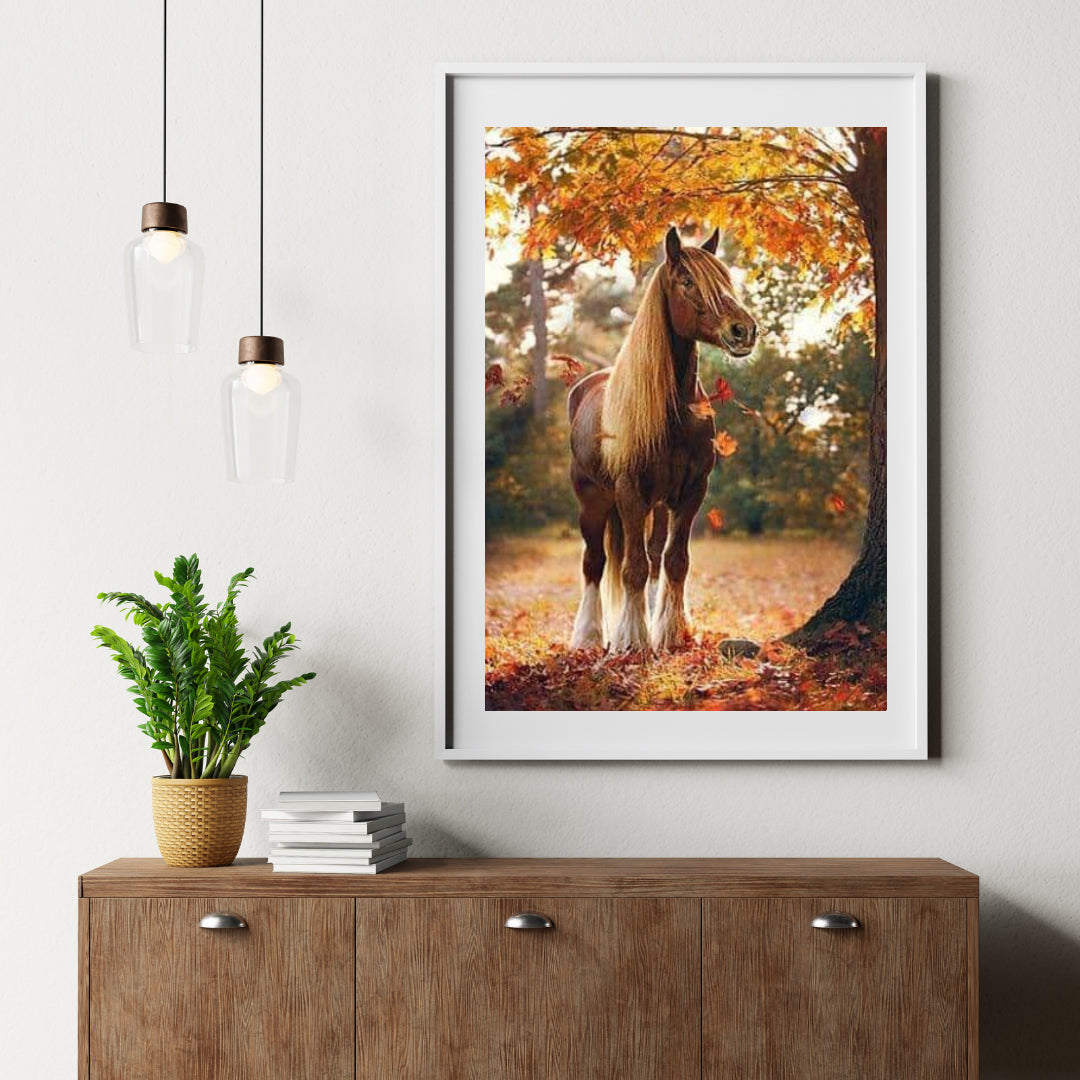 Diamond Painting Paard onder boom - SEOS Shop ®