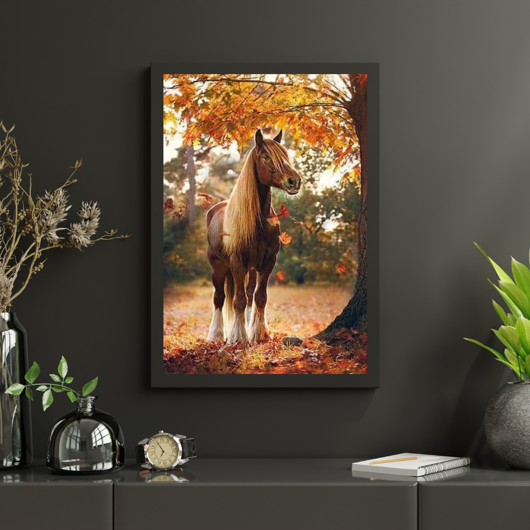 Diamond Painting Paard onder boom - SEOS Shop ®