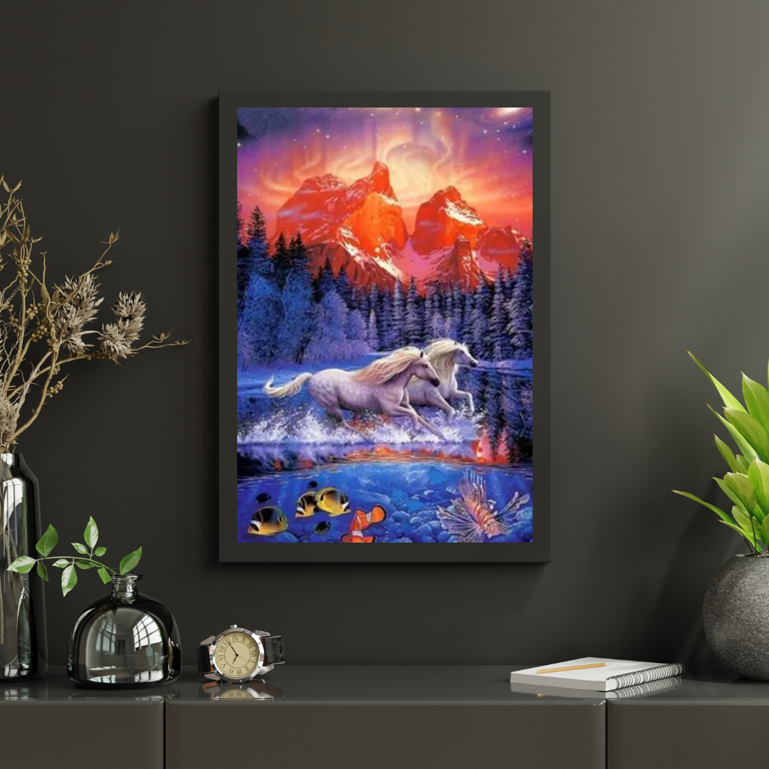 Diamond Painting Paarden in het water - SEOS Shop ®