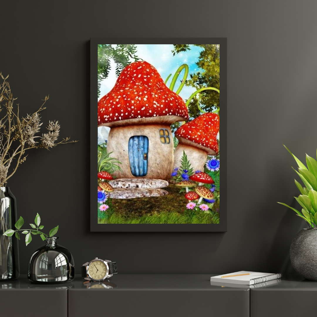 Diamond Painting Paddenstoelenhuis - SEOS Shop ®