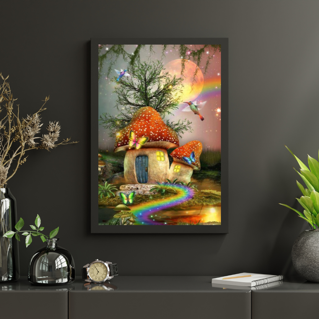 Diamond Painting Paddenstoelenhuis - SEOS Shop ®