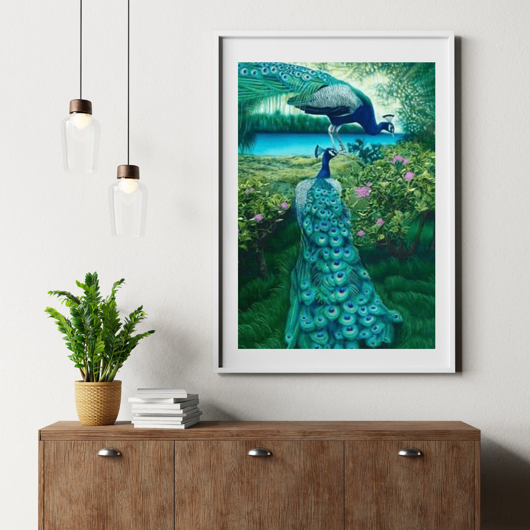 Diamond Painting Pauw in de jungle - SEOS Shop ®