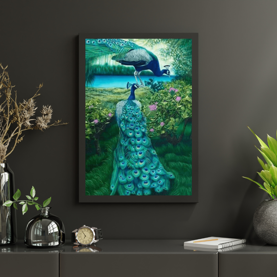 Diamond Painting Pauw in de jungle - SEOS Shop ®