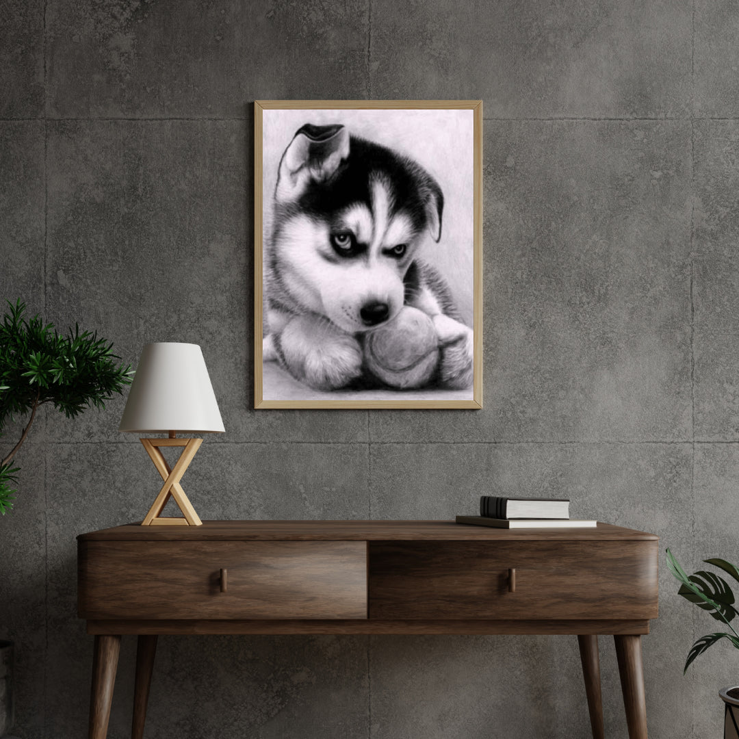 Diamond Painting Puppy met bal - SEOS Shop®