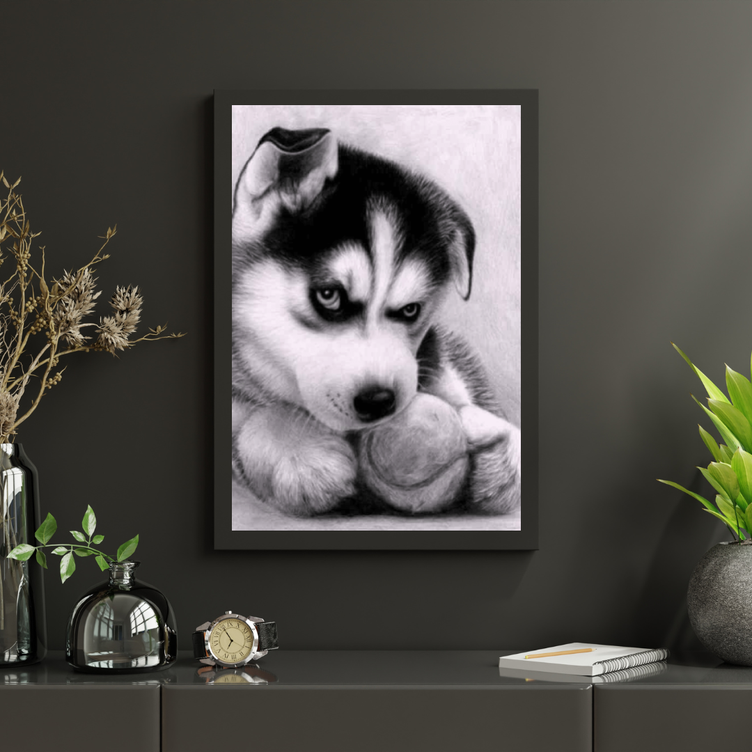 Diamond Painting Puppy met bal - SEOS Shop®